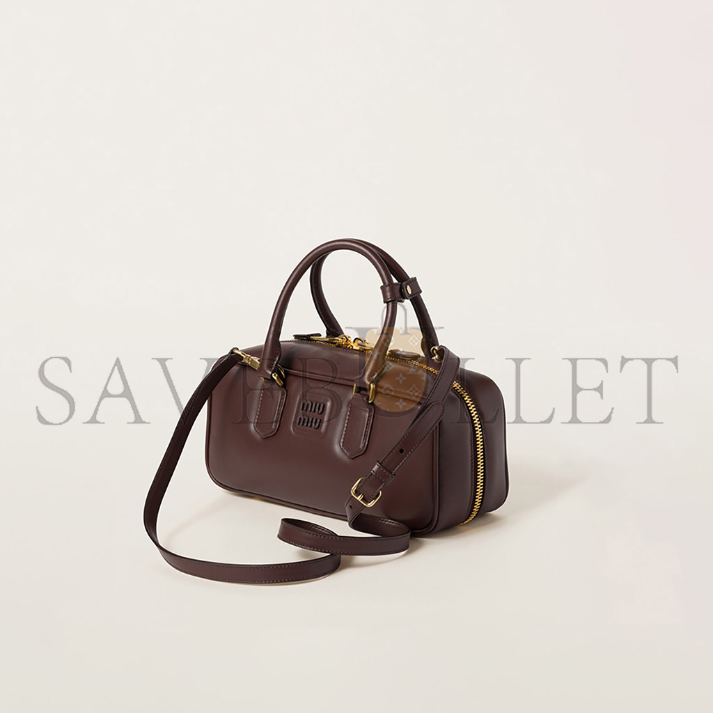MIU MIU ARCADIE LEATHER HANDBAG 5BB148 (27*12*9cm) MIU MIU ARCADIE LEATHER HANDBAG 5BB148 (27*12*9cm)